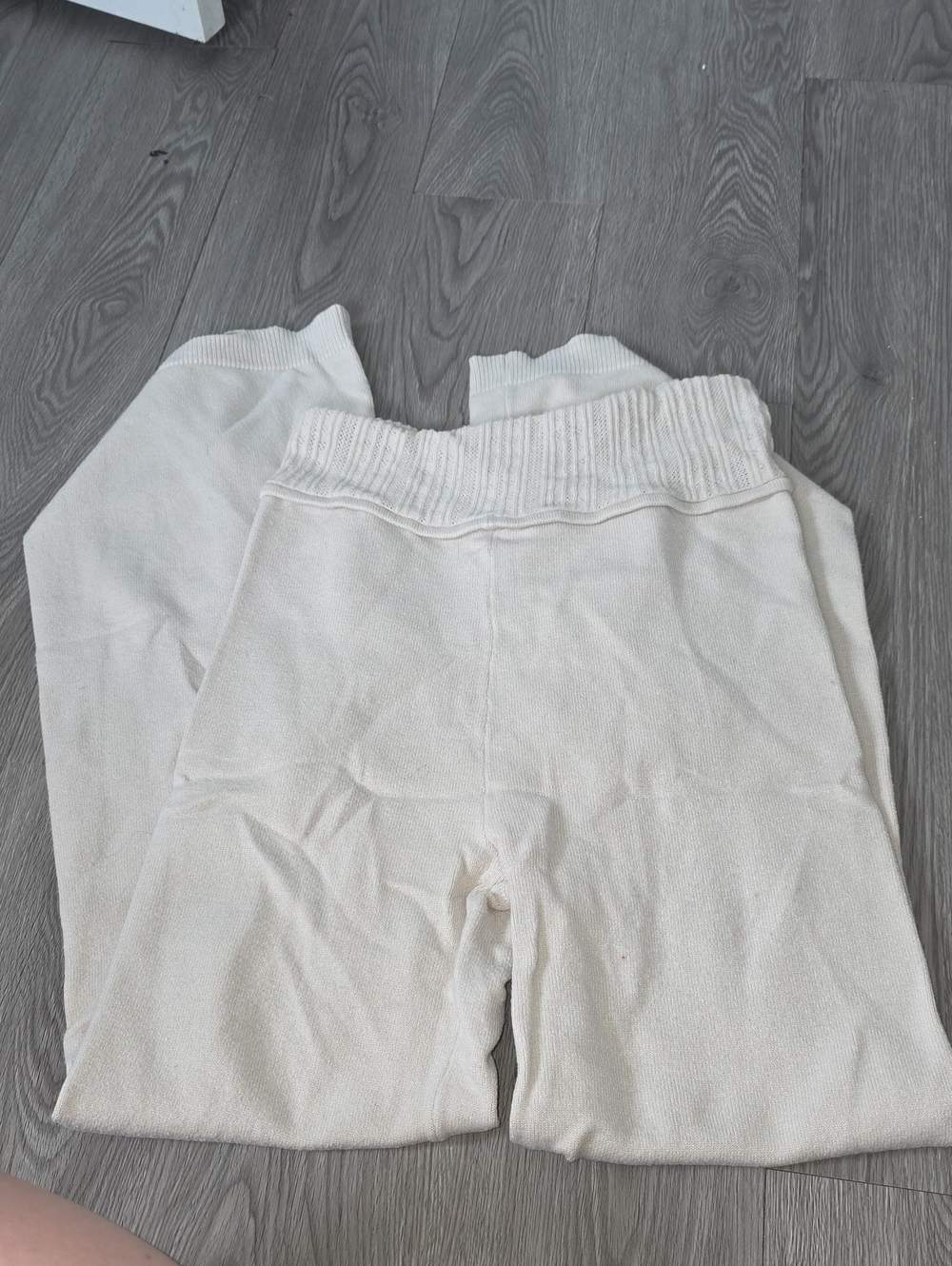 116 - Sincerly Jules Cream Straight Leg Knit Pants